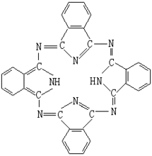 酞菁顏料分子結(jié)構(gòu)圖